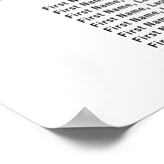 Dark Red Floral 19-Tisch Hochzeitskarte Poster (Ecke)