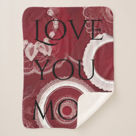 Dark Red Floral AI art Sherpadecke