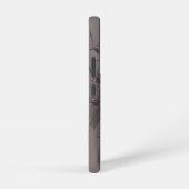 Dark Red Floral Art Samsung Galaxy Hülle (Rechte Seite)