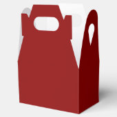 Dark Red Gable Favor Box Geschenkschachtel (Geöffnet)