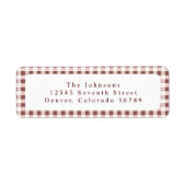 Dark Red Gingham Plaid Custom (Vorne)