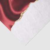 Dark Red Glam Wavy Satin Abstract Design Seidenpapier (Ausschnitt)
