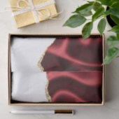 Dark Red Glam Wavy Satin Abstract Design Seidenpapier (Geschenk)