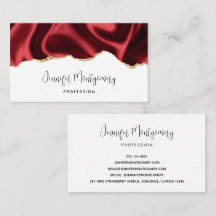 Dark Red Glam Wavy Satin Abstract Design