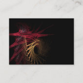 Dark : Red & Gold Business Card Visitenkarte (Rückseite)