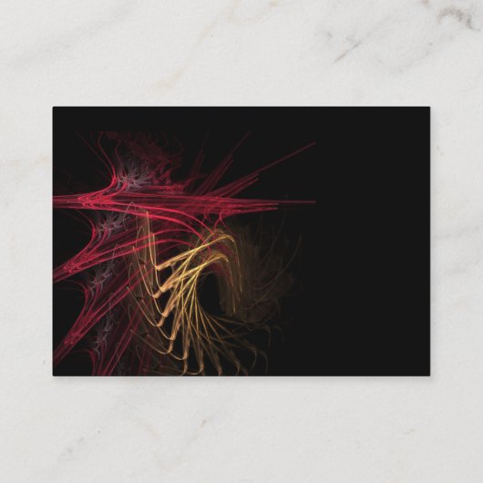 Dark : Red & Gold Business Card Visitenkarte (Rückseite)
