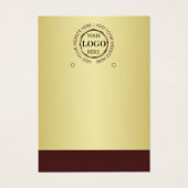 Dark-red gold design,Logo or Photo in gold circle, (Vorderseite)