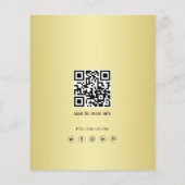 Dark-red gold design,Logo or Photo in gold circle, Flyer (Hinten)