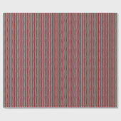 Dark Red & Gray Wonky Stripes Geschenkpapier (Flach)