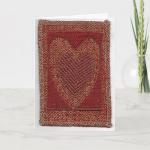 Dark Red Heart Feiertagskarte