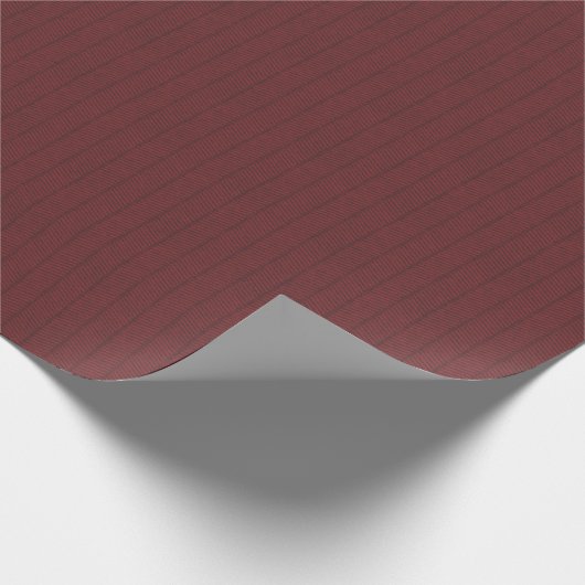 Dark Red Herringbone Muster Wrapping Paper Roll Geschenkpapier (Ecke)