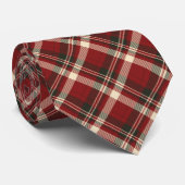 Dark Red Holiday Theme Krawatte (Gerollt)