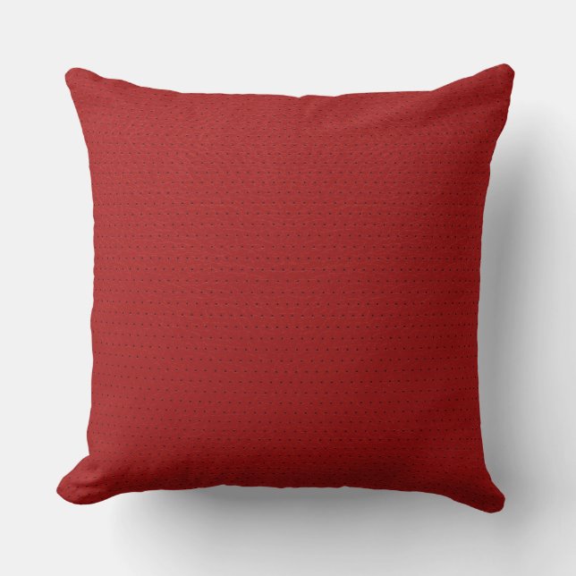 Dark Red Imitats Leather Look Kissen (Vorderseite)