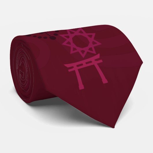 Dark Red Intertrust Symbols Krawatte (Gerollt)