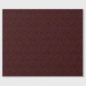 Dark Red Lace Geschenkpapier (Flach)