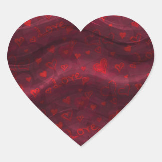 Dark Red Liebe Sticker