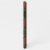 Dark red maple leaves floral pattern iPhone hülle (Linke Seite)