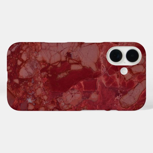 Dark Red Marble Case-Mate iPhone Hülle (Rückseite (Horizontal))
