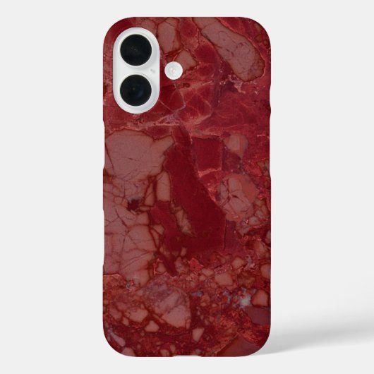 Dark Red Marble Case-Mate iPhone Hülle (Rückseite)
