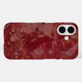 Dark Red Marble Case-Mate iPhone Hülle (Rückseite (Horizontal))