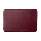 Dark Red Maroon Burgundy Solid Color Badematte (Vorderseite)