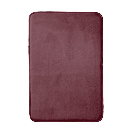 Dark Red Maroon Burgundy Solid Color Badematte (Vorderseite Vertikal)