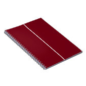 Dark Red Maroon & White CUSTOM Notizblock (Rechte Seite)