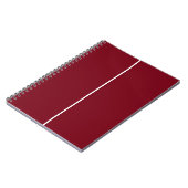 Dark Red Maroon & White CUSTOM Notizblock (Linke Seite)