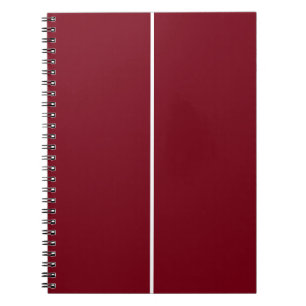 Dark Red Maroon & White CUSTOM Notizblock