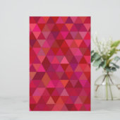 Dark Red Mosaic Briefpapier (Stehend Vorderseite)