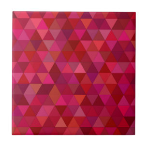 Dark Red Mosaic Fliese