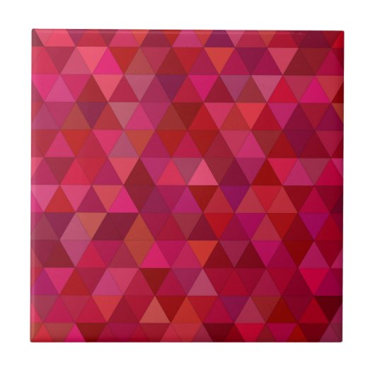 Dark Red Mosaic Fliese (Vorderseite)