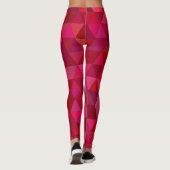 Dark Red Mosaic Leggings (Rückseite)