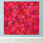 Dark Red Mosaic Leinwanddruck (Insitu (Holzboden))