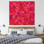 Dark Red Mosaic Leinwanddruck (Insitu (Schlafzimmer))