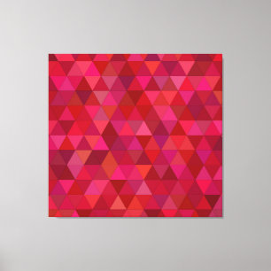 Dark Red Mosaic Leinwanddruck