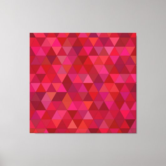 Dark Red Mosaic Leinwanddruck (Vorderseite)
