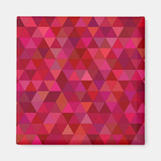 Dark Red Mosaic Magnet (Vorne)