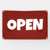 Dark Red OPEN Banner (Horizontal)