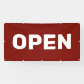 Dark Red OPEN Banner (Horizontal)