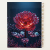 Dark Red Rose Planner Planer (Rückseite)