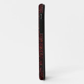 Dark Red Ruby Glitzer Case-Mate iPhone Hülle (Hinten/Links)