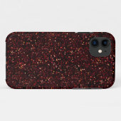 Dark Red Ruby Glitzer Case-Mate iPhone Hülle (Rückseite (Horizontal))