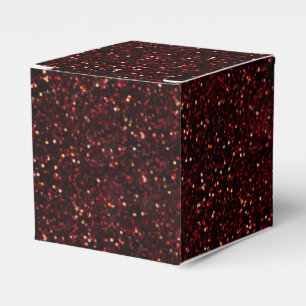 Dark Red Ruby Glitzer Geschenkschachtel