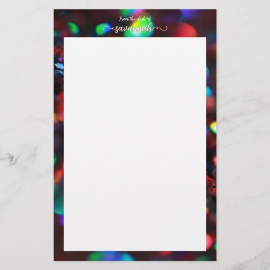 Dark Red Sparkling Briefpapier (Vorderseite)