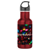Dark Red Sparkling Edelstahlflasche (Vorderseite)