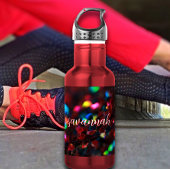 Dark Red Sparkling Edelstahlflasche