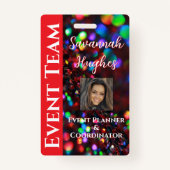 Dark Red Sparkling Foto Ausweis (Vorderseite)