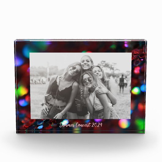 Dark Red Sparkling Fotoblock (Vorderseite)