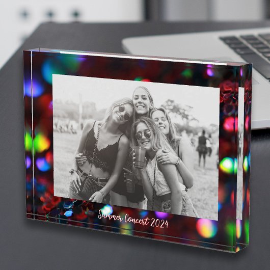 Dark Red Sparkling Fotoblock